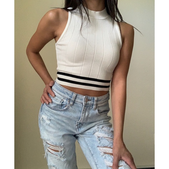 Windsor Tops - High Neck Crop Top